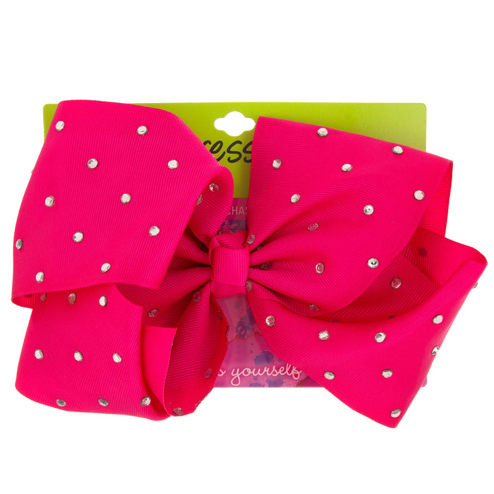 Expressions Girl Hairbow w/ Rhinestones (Assorted Colors) - Item #EXJ23911
