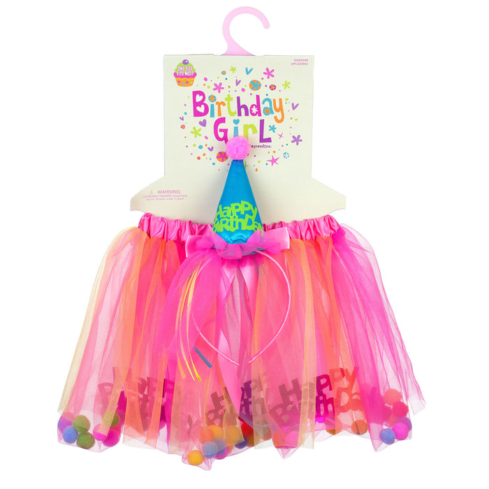 Princess Expressions 3-Piece Birthday Girl Costume in Neon - Item #GG8294N