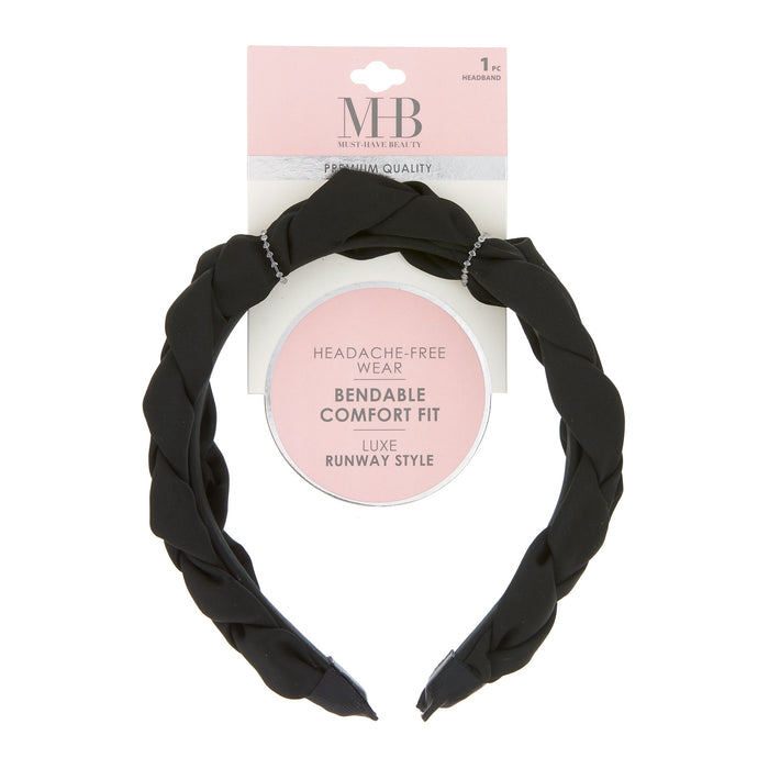 MHB Must-Have-Beauty Luxe Headbands - Braided Satin - Item #TSH1100