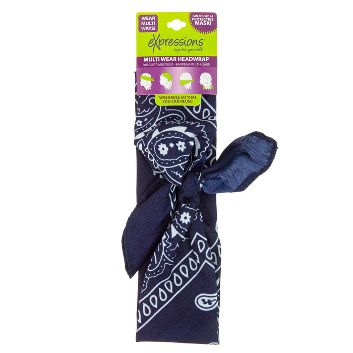 Expressions Multi-Wear Bandana Scarf (Assorted Colors) - Item #TSW1128
