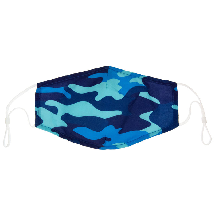Expressions 3-Layer Protective Face Mask – Men’s CAMO Patterned Adjustable Face Covering - Item #ANW18153