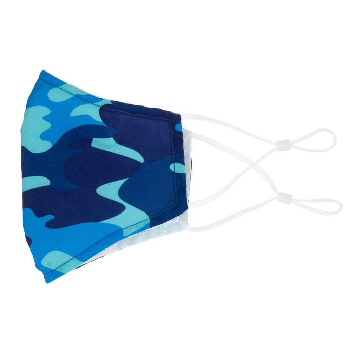 Expressions 3-Layer Protective Face Mask – Men’s CAMO Patterned Adjustable Face Covering - Item #ANW18153
