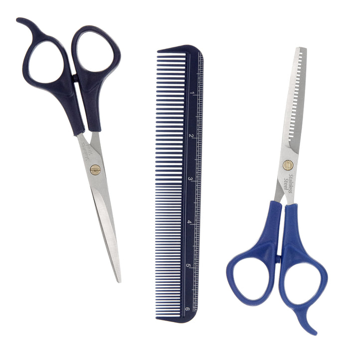 Expressions 3PC Complete Barber Grooming Set With Scissors & Comb - Item #EXG628
