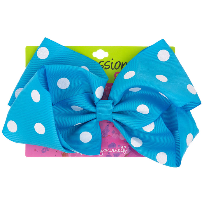 Expressions Girl Polka Dot Hairbow (Assorted Colors) - Item #EXJ23921