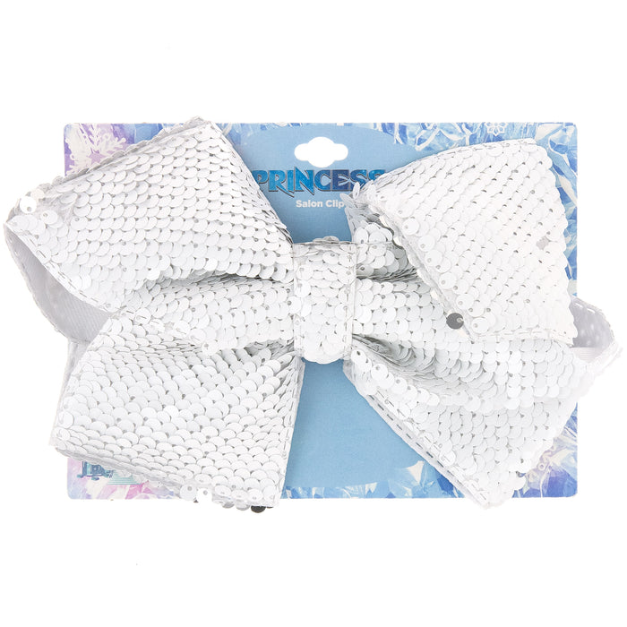 Ice Princess Expressions Sequin Bow Salon Clip - Item #FR25464