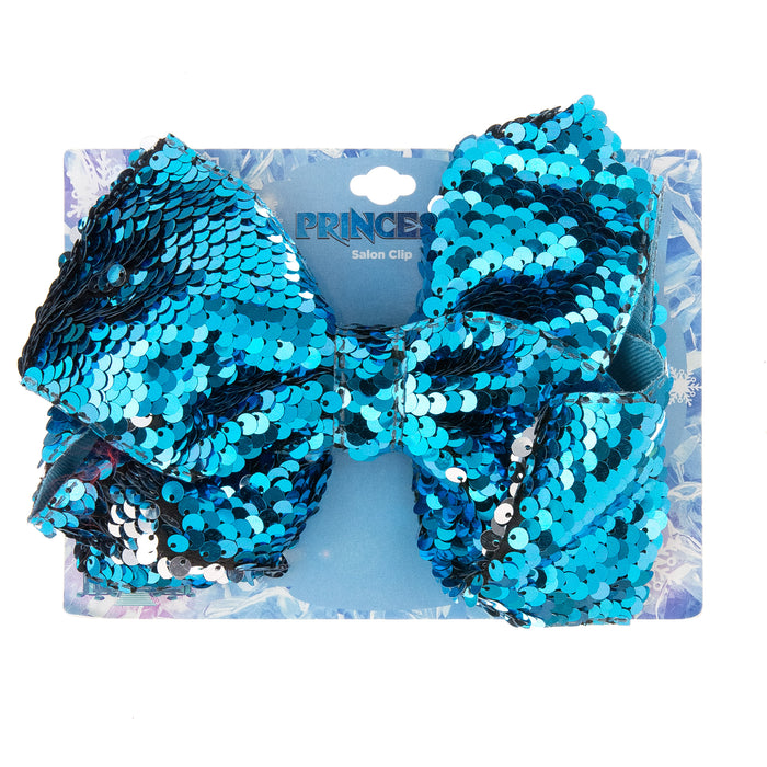 Ice Princess Expressions Sequin Bow Salon Clip - Item #FR25464