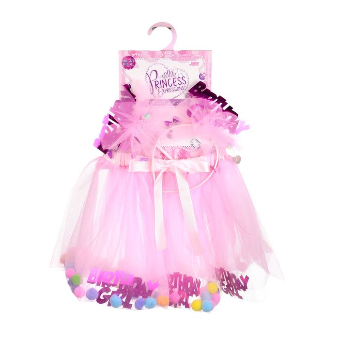 Princess Expressions 3-Piece Birthday Girl Costume in Pink - Item #GG8088PK